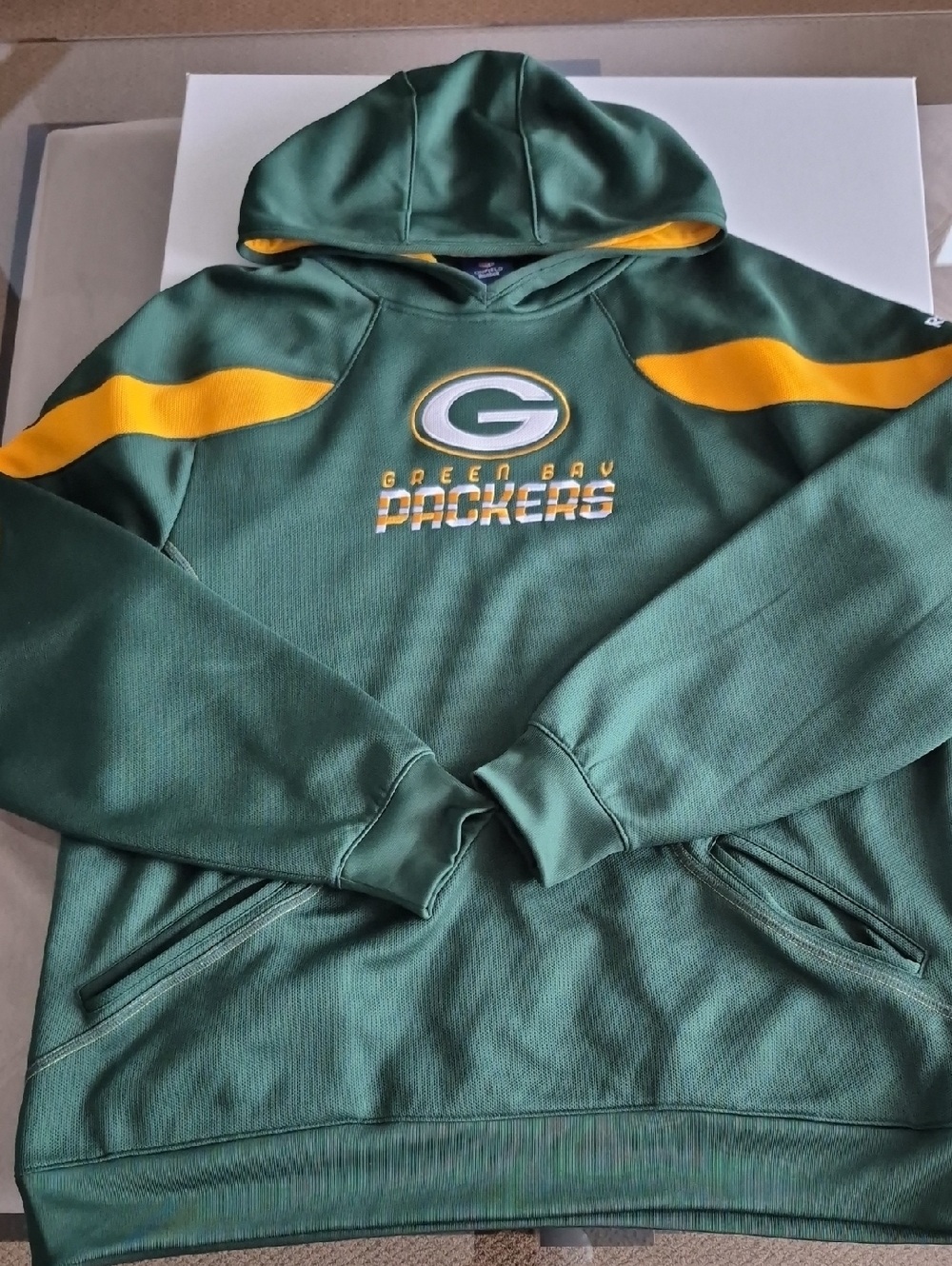 NFL Green Bay Packers Onfield Pullover Hoodie Reebok Official Football